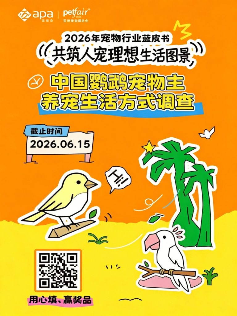 Pet survey poster for bird owners